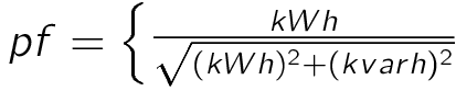 Power Factor Equation